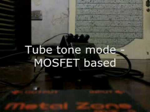 BOSS MetalZone II Overkill Mod w/ 6 modes of distortion on HIGH gain settings