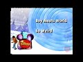 Disney Channel Next Bumper Boy Meets World To So Weird July 2001