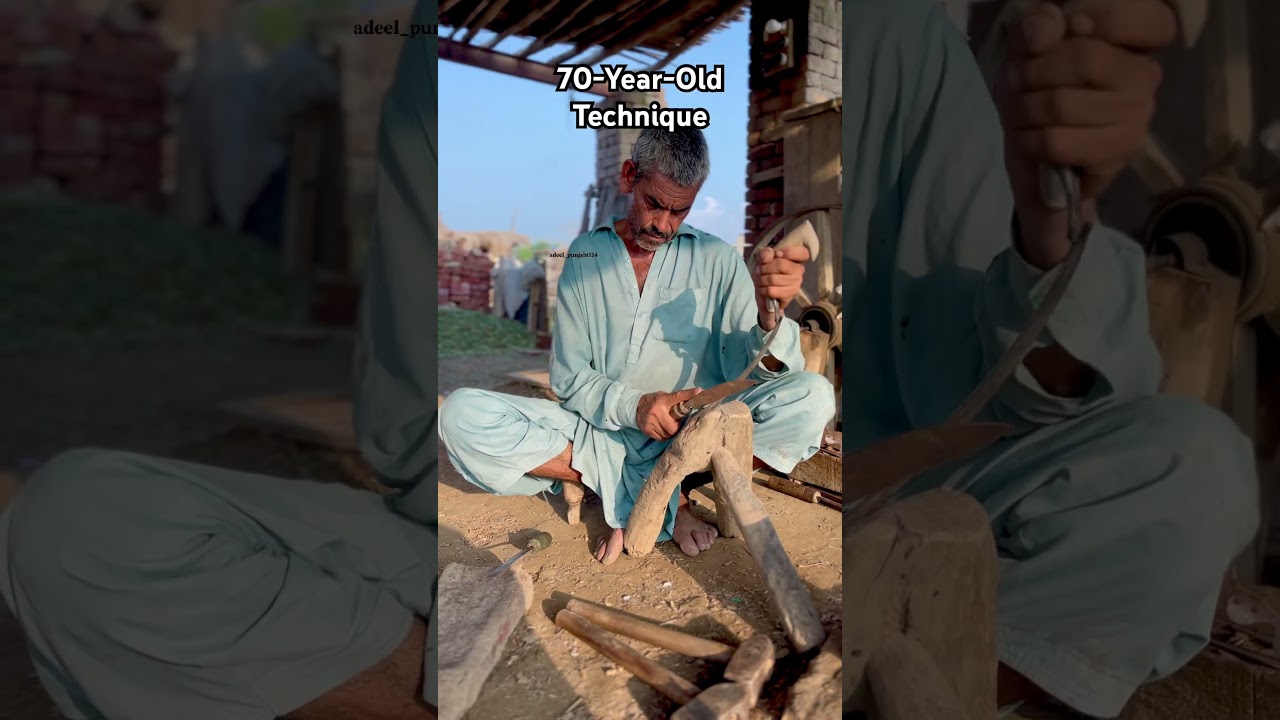 70-Year-Old Technique – Handmade Tool Crafting #ytshorts #farmingtraditions #youtubeshorts