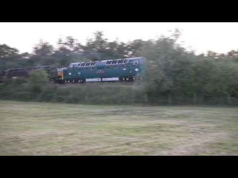 55022 and 'The Devonian', climb the Lickey.  09/07/11.