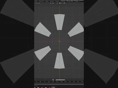 Making a Fan in Blender #shorts #blendertutorial #blender