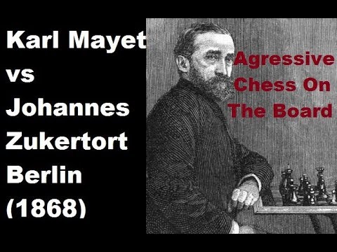 Karl Mayet vs Johannes Zukertort - Berlin (1868) #45