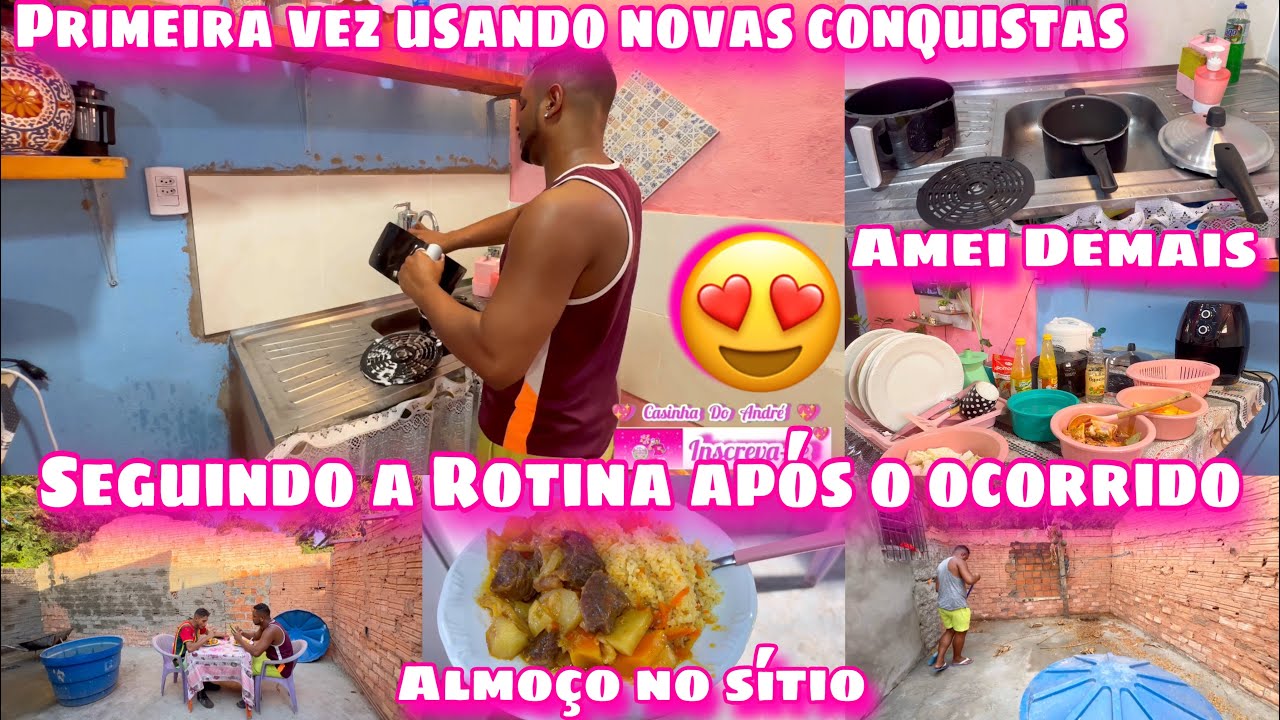 NOVA ROTINA APÓS O OCORRIDO/ULTIMO PRONUNCIAMENTO/USEI MINHAS NOVAS CONQUISTAS/PREPAREI UM ALMOÇO
