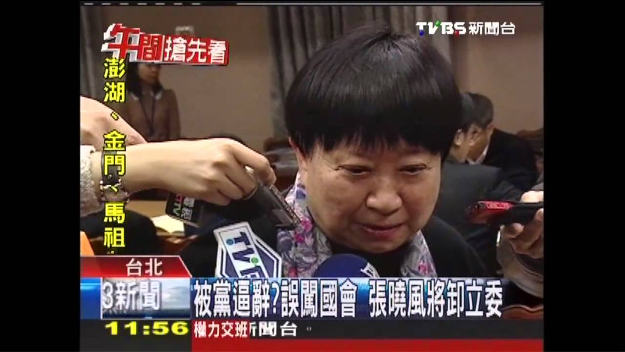 被黨逼辭?誤闖國會 張曉風將卸立委