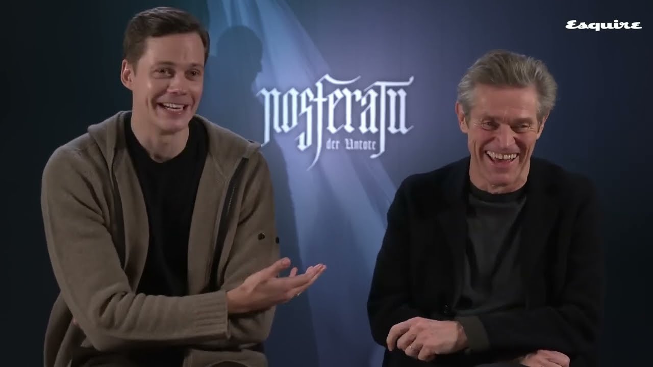 Bill Skarsgård and Willem Dafoe talks Robert Eggers' 'Nosferatu' 2024 Interview (addition to review)