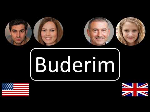 How to pronounce Buderim