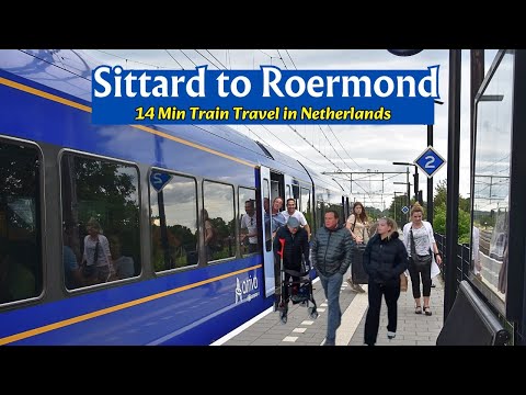 Train travel from Sittard to Roermond Netherlands | Scenic Train Journey - 4K HDR