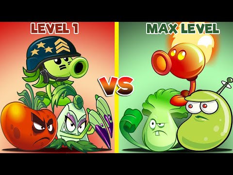 PvZ 2 Team Level 1 Vs Team Max Level-That Team Plant Will Win?