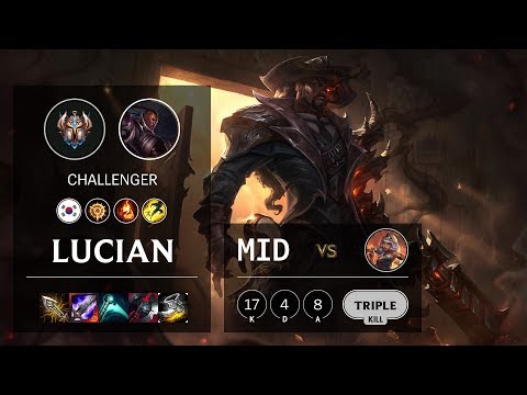 Lucian Mid vs Qiyana - KR Challenger Patch 10.12