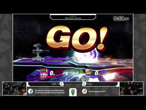 GUMS 15 Singles (Winner's Semis) - Light (Fox) vs Raffi-X (ROB)