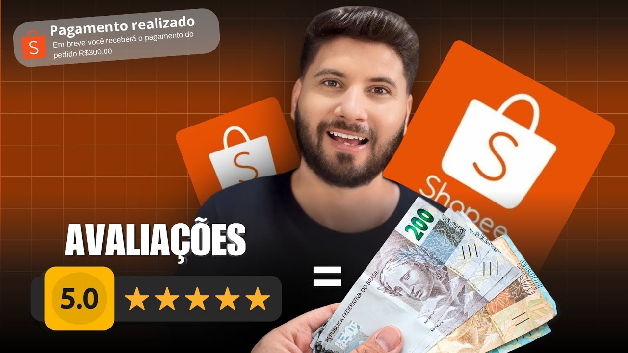 TRANSFORME AVALIAÇÕES DA SHOPEE EM DINHEIRO (Já Fiz R$300,00 No Dia)