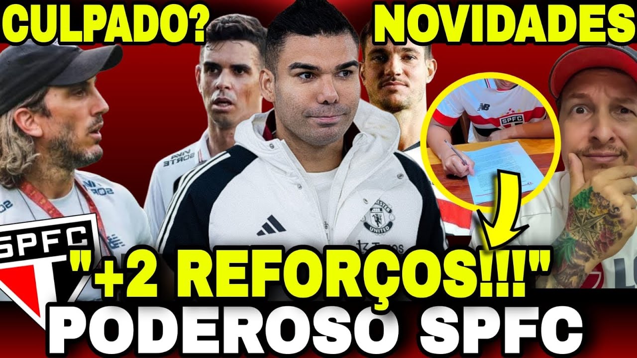 O SPFC VAI FICAR IMBATÍVEL COM +2 REFORÇOS! •CASEMIRO NO SPFC? +LUCAS E NEYMAR juntos em…