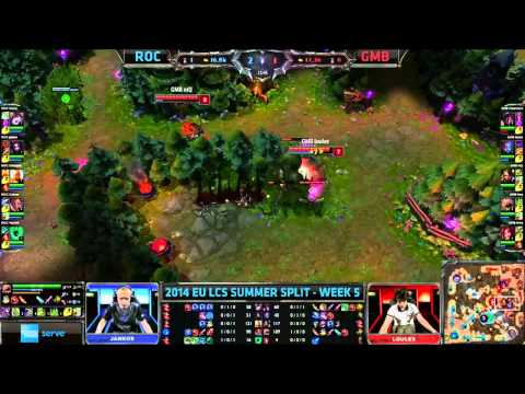 ROC vs GMB   LCS EU W5D2   ROCCAT vs Gambit VOD