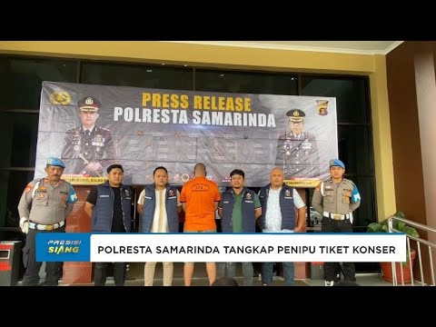 POLRESTA SAMARINDA AMANKAN PELAKU PENGGELAPAN TIKET KONSER SHEILA ON 7