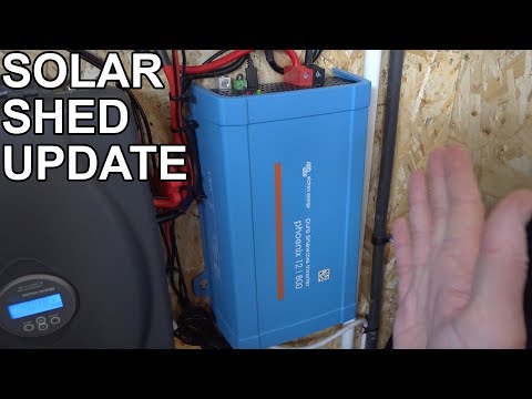 SOLAR SHED UPDATE & VICTRON PHOENIX 12 | 800 INVERTER