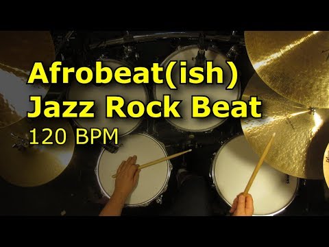 Afrobeat(ish) Jazz Rock Drum Beat/Backing Track 120 BPM