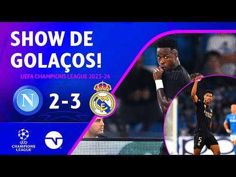 Gols e lances de Napoli x Real Madrid