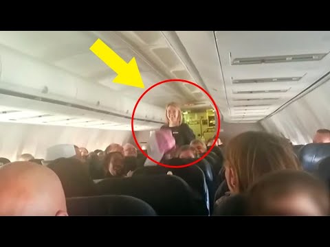 When This Flight Attendant Heard A Strange Voice On The Intercom She Rushed To The Front Of The Plan