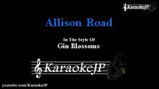 Allison Road (Karaoke) - Gin Blossoms