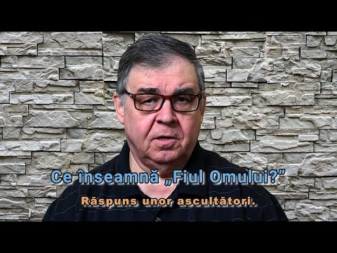 PC (047) - Isus este Fiul Omului: ce inseamna aceasta? - Raspuns Ascultatorilor.