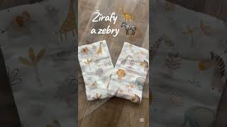 Kvalitní bavlněná plenka s potiskem - Tetra Premium, 70x70 cm - 2 ks v balení - africká zvířátka PREM