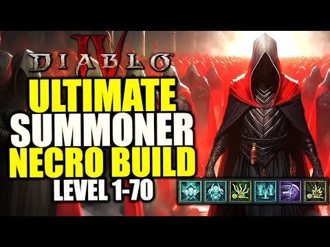 Diablo 4 Necromancer Leveling Build for Season 4 - BEST Minion Summoner Necro Build