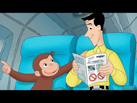 Capa de George, o Curioso | George Viaja de Avião ✈️ Desenhos Animados em Português