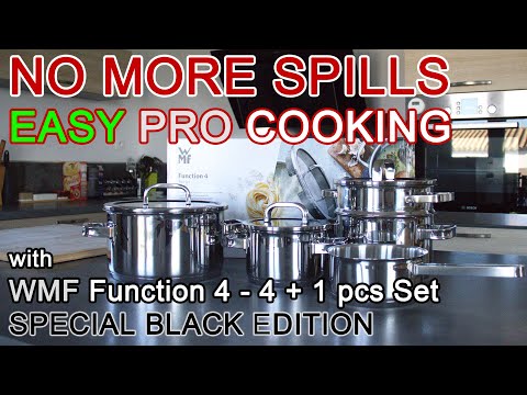 Unboxing and Review WMF Function 4 Cooking Pot 4+1pcs Set - SPECIAL BLACK EDITION