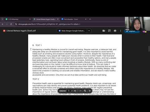 Live Class Literasi Bahasa Inggris Zypia (Kak Alifa)