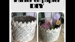 ♡ Panier en papier ♡ 100% récupération 0 Euro :)