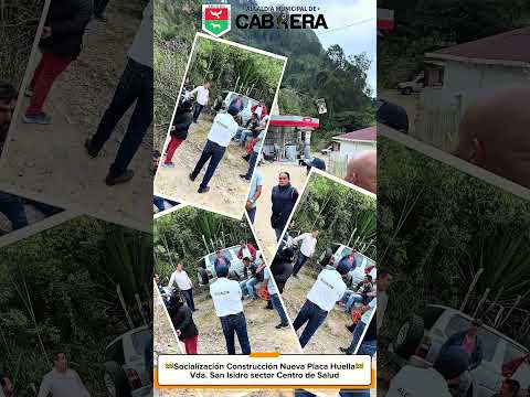 Socialización Nueva Placa Huella Vda San Isidro sector Centro de Salud