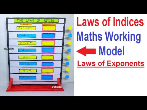 algebraic formulas maths working model 3d TLM maths project howtofunda DIY craftpiller