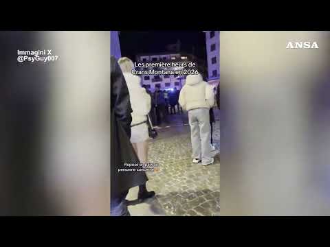 Crans Montana Explosion: Moments after the tragedy #ansa #news