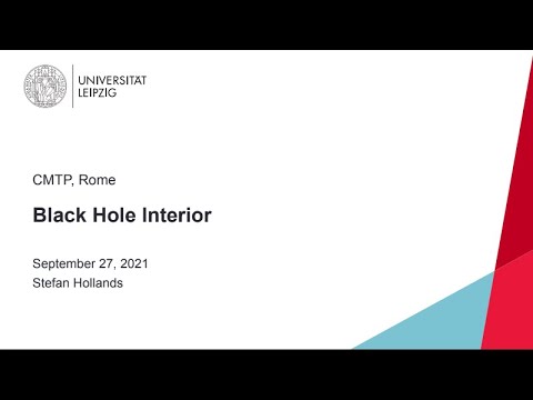 Stefan Hollands "Black Hole Interiors"