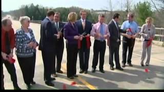 preview picture of video 'Old 219 bridge re-opens in Springville'