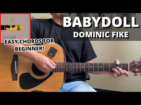 Babydoll - Dominic Fike (Guitar Tutorial) No Capo! Easy Chords For Beginner!
