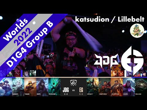 JDG(Kanavi ヴィエゴ) VS EG(Kaori ヴァルス) ハイライト D1G4 Group B - Worlds 2022 Group Stage