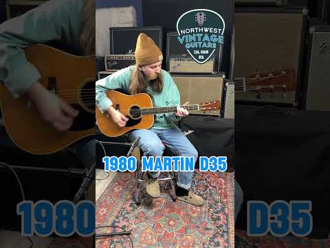 *Video* Martin D-35 Natural Dreadnought X-Braced All Solid Woods w/Hard Case - 1980 image 26