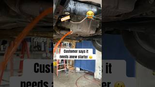 Customer states car needs a new starter #shorts #fyp #mechanic  #engine #collant
