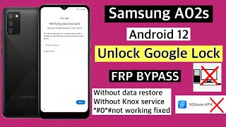 Samsung A02s Bypass Google Account lock || Samsung A02s Frp Unlock without data restore