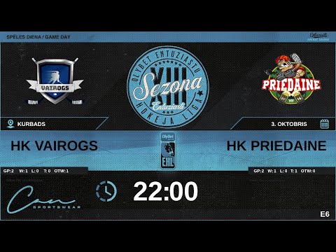 2023 10 03 | HK VAIROGS (VRG) - HK PRIEDAINE (PRE) | E6