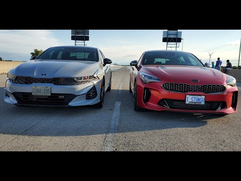 Kia K5 GT Vs  Kia Stinger GT Drive Review (Comparison)