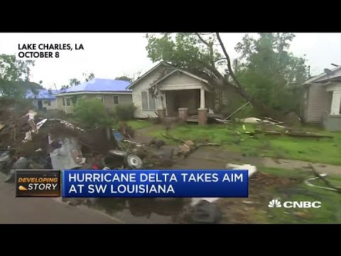 Hurricane Delta set to land in Louisiana, where a tornado just passed through