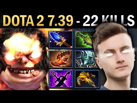 Pudge Gameplay Miracle with 22 Kills and 1023 XPM - Dota 2 7.39