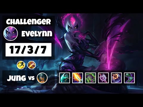Evelynn s11 Jungle Challenger Replay (17/3/7) - BR