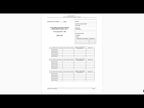 Model Evaluare Nationala 2025 - rezolvare
