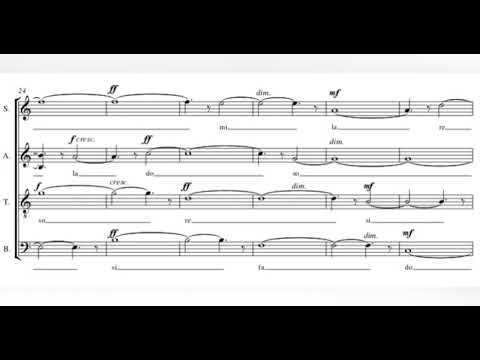 A. Pärt Solfeggio for SATB Choir SCORE