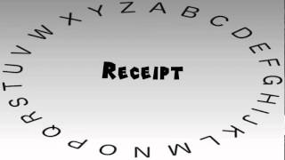 How to Say or Pronounce Receipt