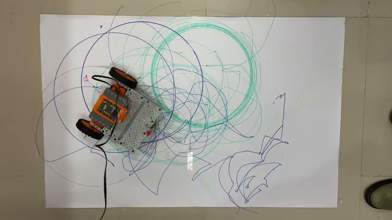 Remote-Controlled Robot Creates Art!
