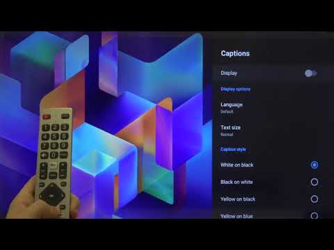 How to Turn On Captions and Customize them on Sharp Aquos Smart LED TV – Video Tutorial